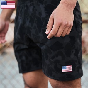 Shorts Goruck Indestructible Training Length 7.5 Men Black Camo | FR-251879OWZ