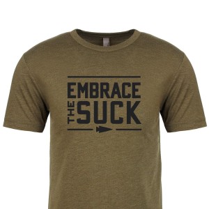 T-Shirt Goruck Embrace the Suck Men Green | FR-834510XBM