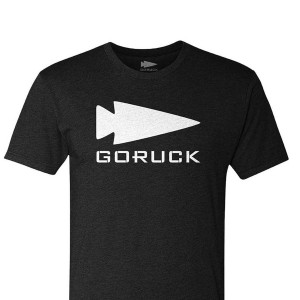 T-Shirt Goruck Spearhead Men Black / White | FR-380416TDU