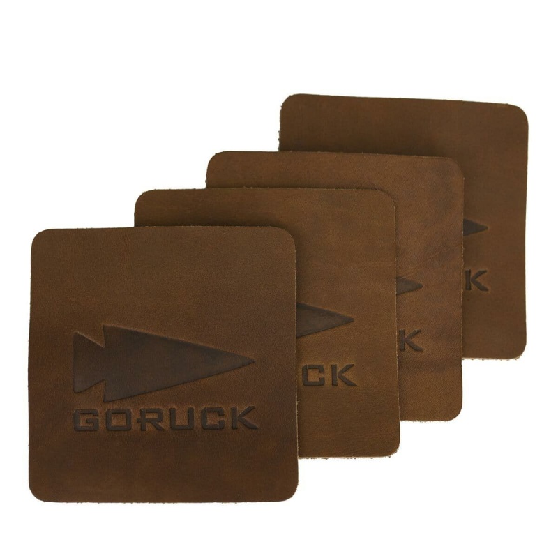 Accessories Goruck Leather Spearhead Coaster Set (4x) Accessories Brown | FR-917230XAM