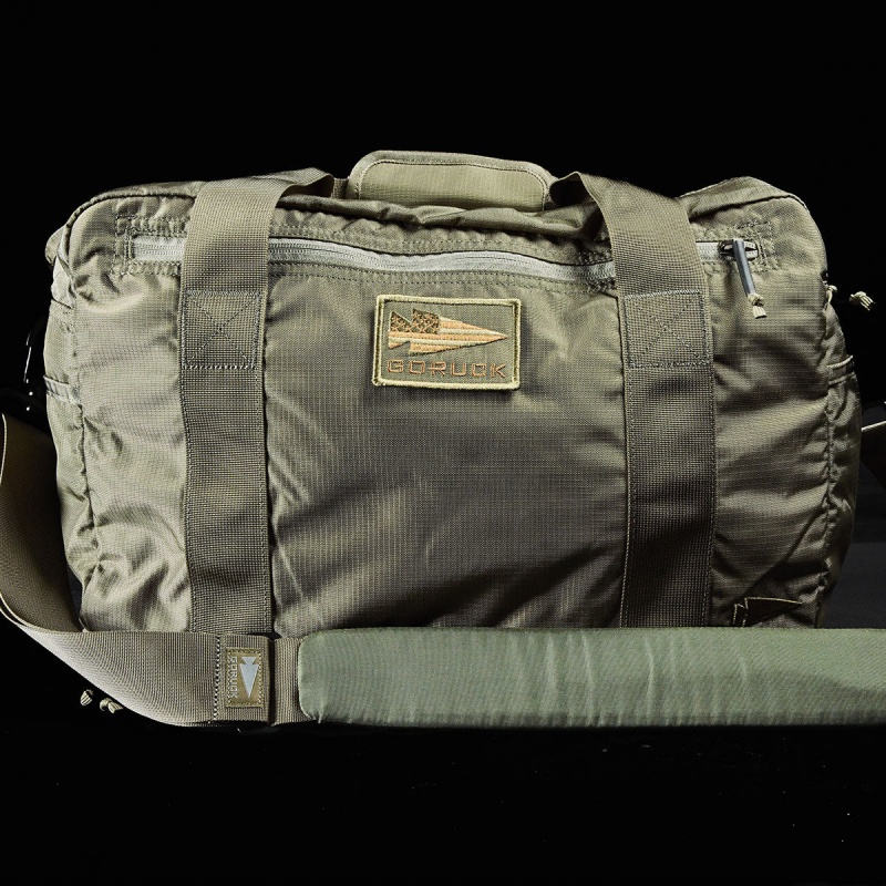 Bags Goruck Kit Bag / Shoe Compartment Ripstop ROBIC® (Includes Shoulder Strap) Accessories Grey / Orange | FR-476103PWD