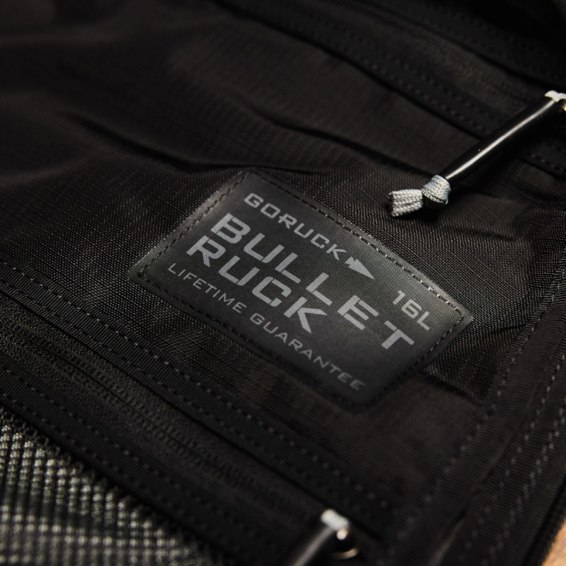 Bullet Goruck Ruck Double Compartment Ripstop ROBIC® Accessories Black / Grey | FR-701483KDR