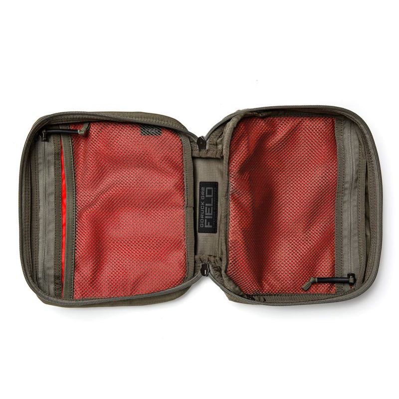 Gr2 Goruck Field Pocket Ripstop ROBIC® Accessories Grey / Orange | FR-678205KED