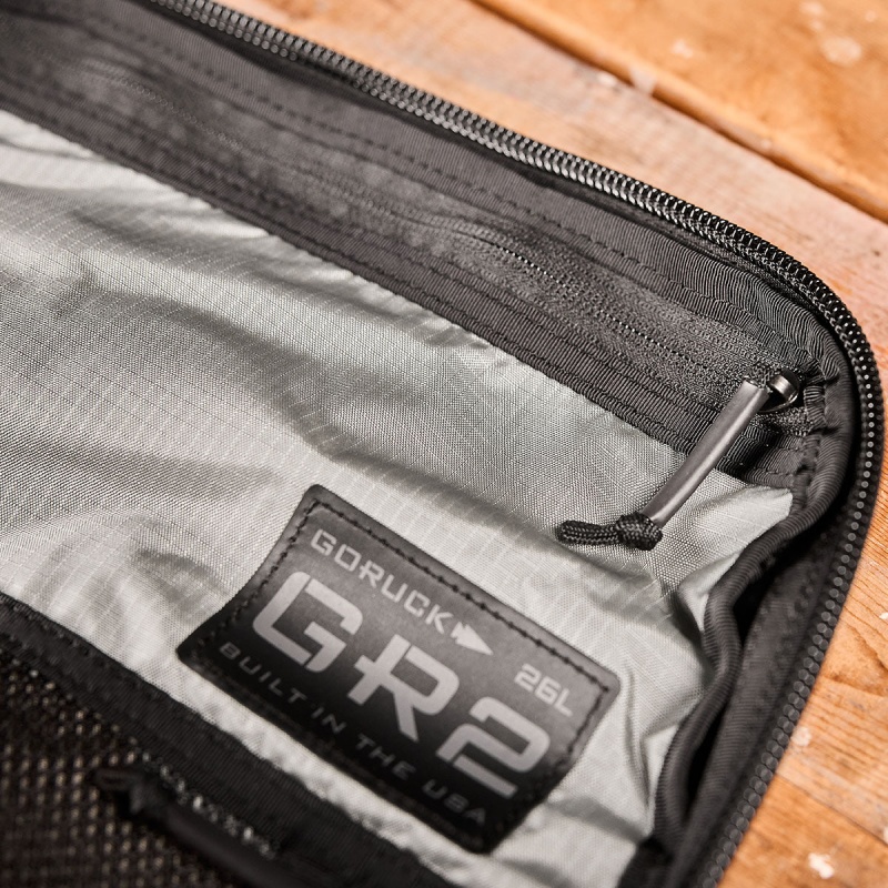 Gr2 Goruck Ripstop ROBIC® Accessories Black / Grey | FR-026347ELS