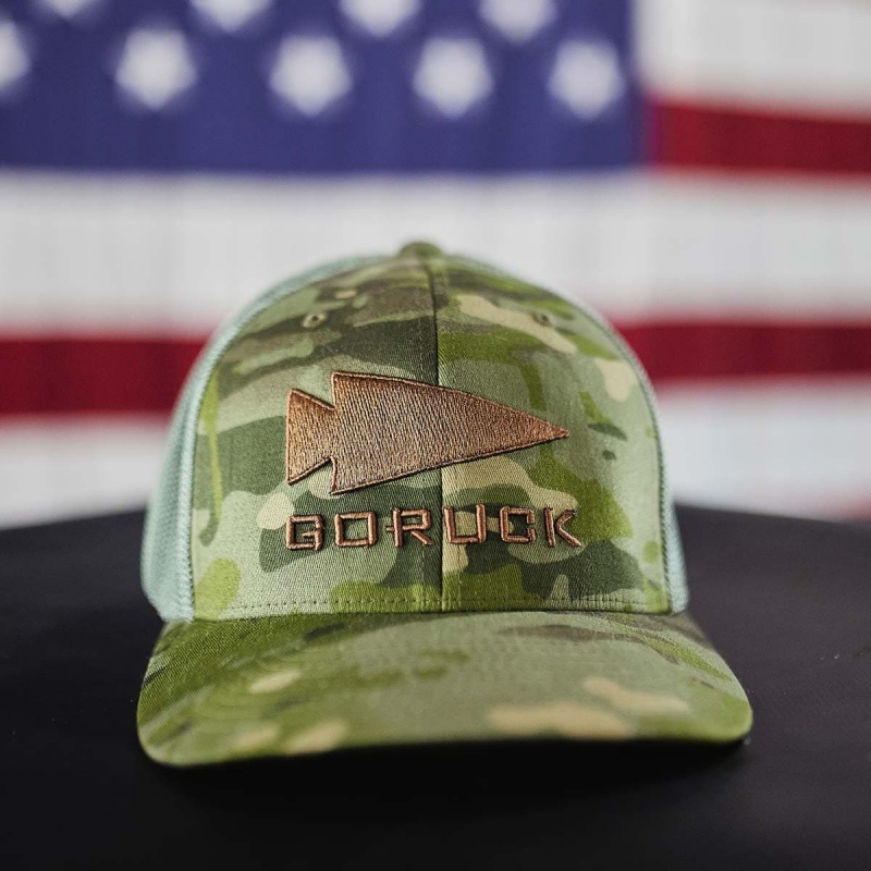 Hat Goruck Trucker (Flexfit) Tropic Multicam Accessories Camo | FR-924156RIJ