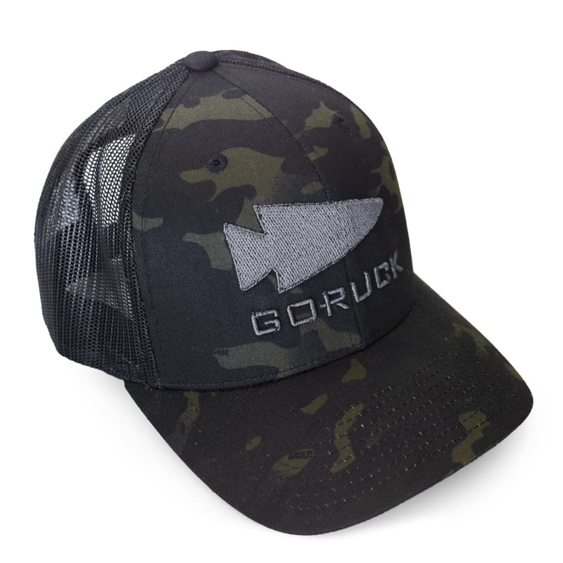 Hat Goruck Trucker Snapback Accessories Black | FR-136572EPW