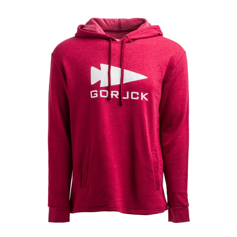 Hoodie Goruck Pullover Spearhead Men Red | FR-079683GYO