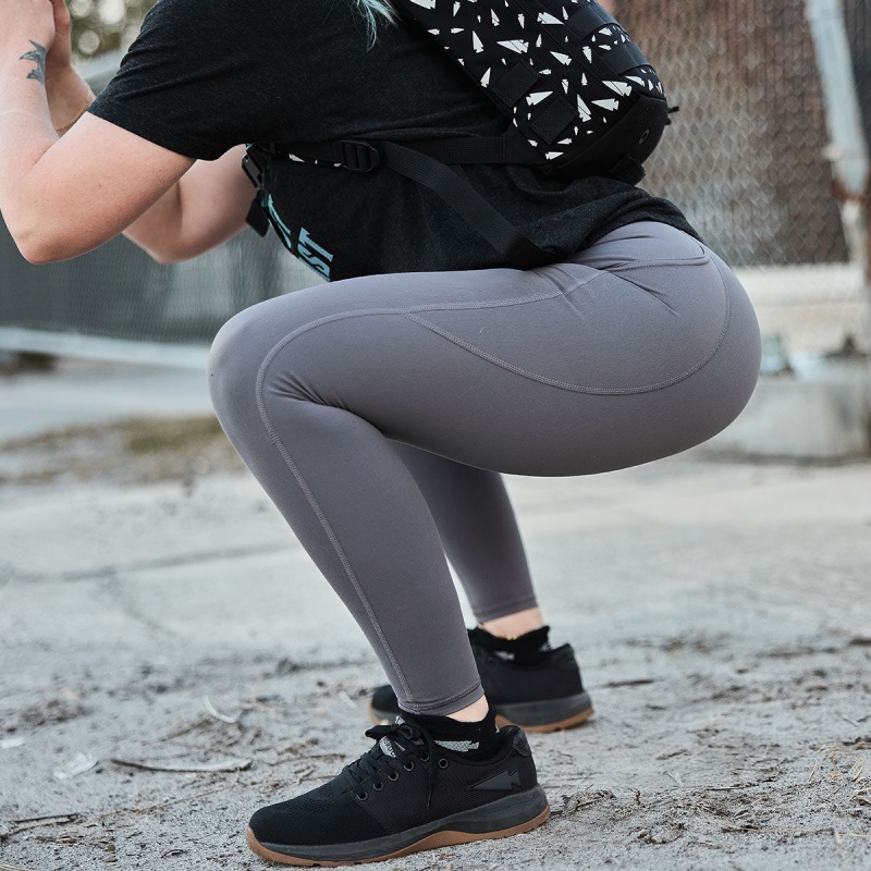 Leggings Goruck Indestructible Tough / Pockets Women Dark Grey | FR-825416BNP