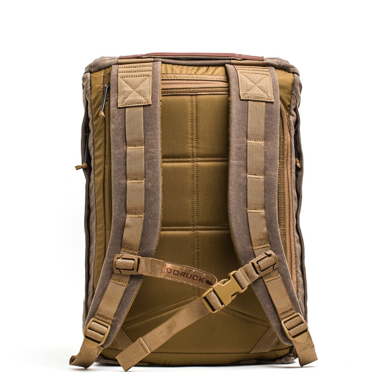 M23 Goruck Waxed Canvas Accessories Brown | FR-952437UXW