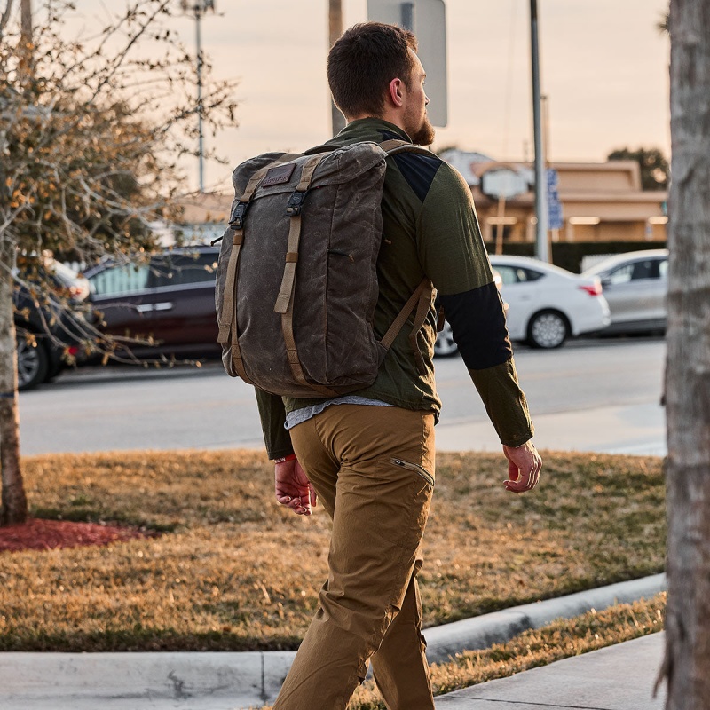 M23 Goruck Waxed Canvas Accessories Brown | FR-256091WPY