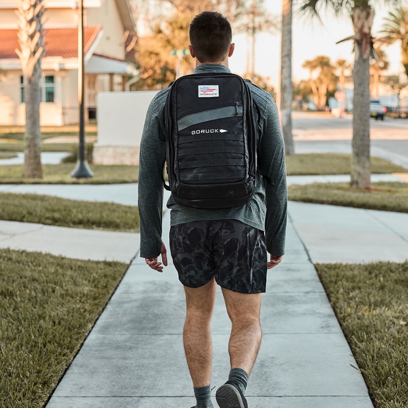 Shorts Goruck Indestructible Training Length 5 Men Black Camo | FR-678420MSH