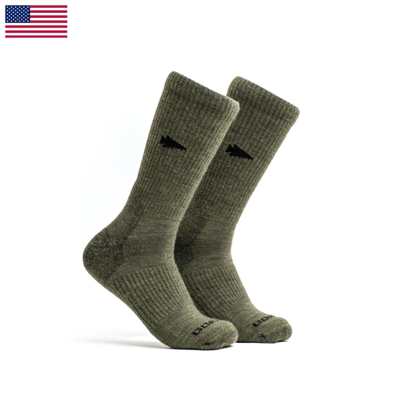 Socks Goruck Merino Challenge Men Green | FR-864127GVT