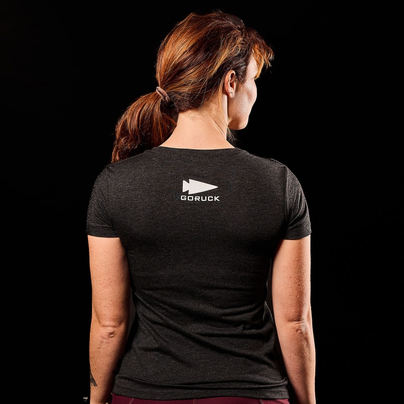 T-Shirt Goruck CrossFit Women Black | FR-682935PHC