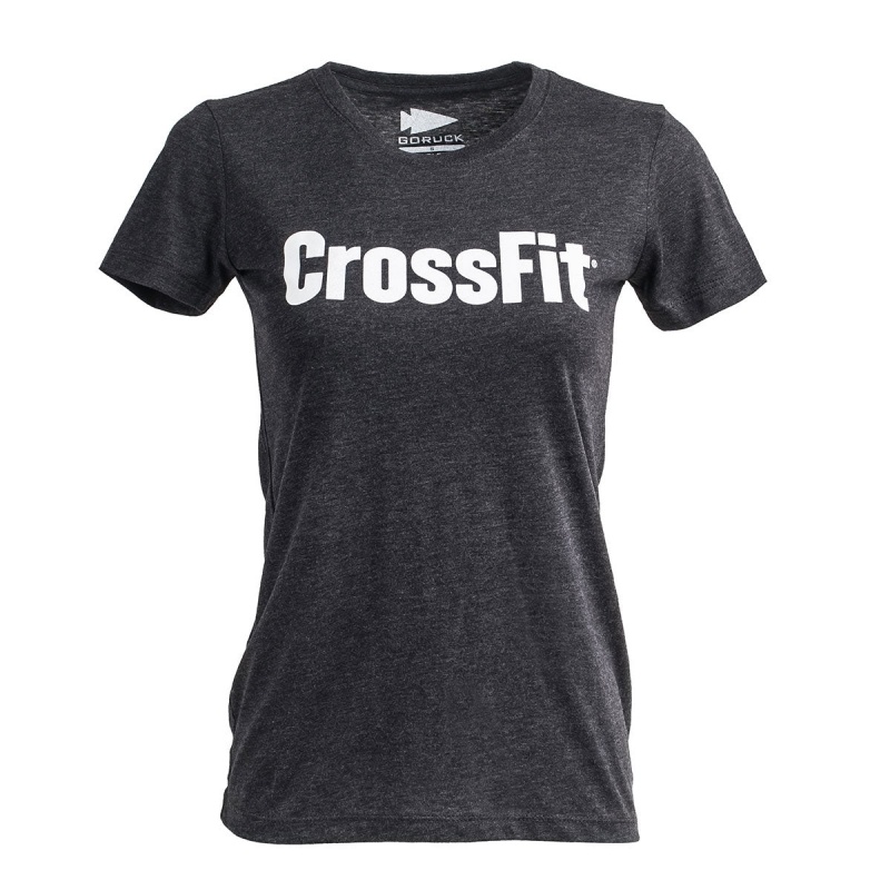 T-Shirt Goruck CrossFit Women Black | FR-682935PHC