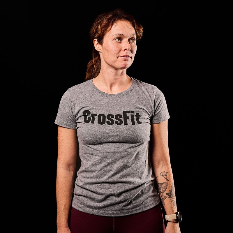 T-Shirt Goruck CrossFit Women Grey | FR-518293JVO