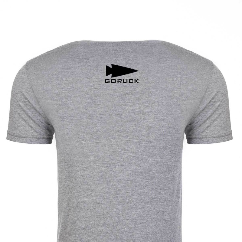 T-Shirt Goruck Embrace the Suck Men Grey | FR-802436BJQ