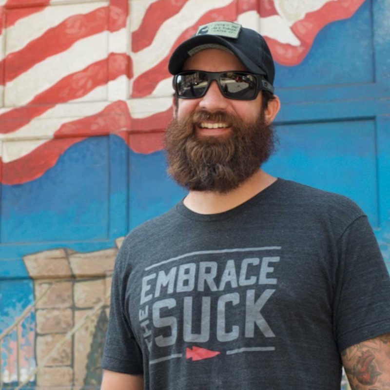 T-Shirt Goruck Embrace the Suck Men Grey | FR-802436BJQ