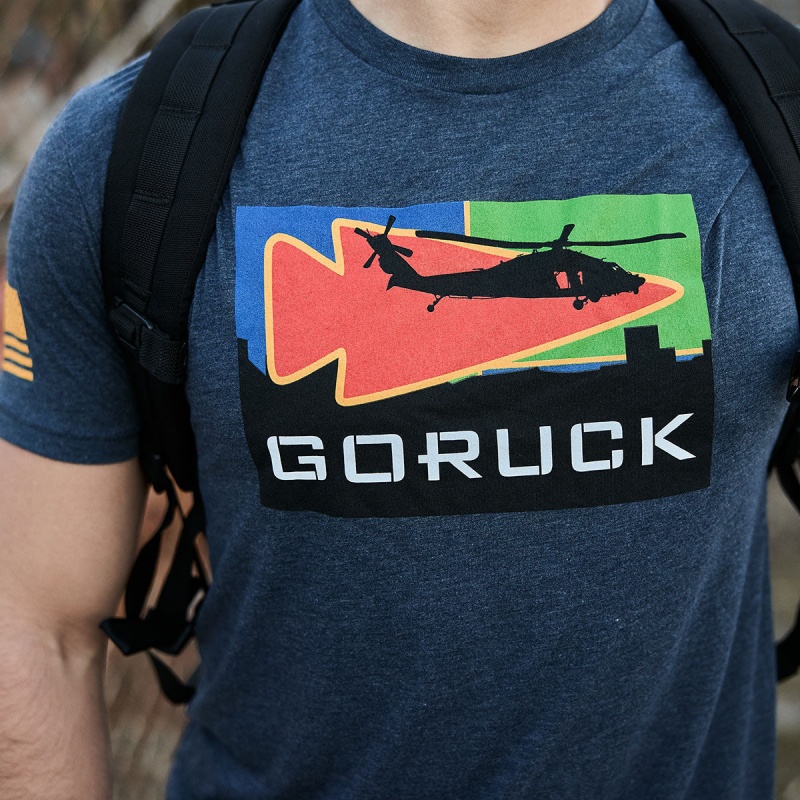 T-Shirt Goruck Mog Mile 30th Anniversary Men Navy | FR-051746DIU