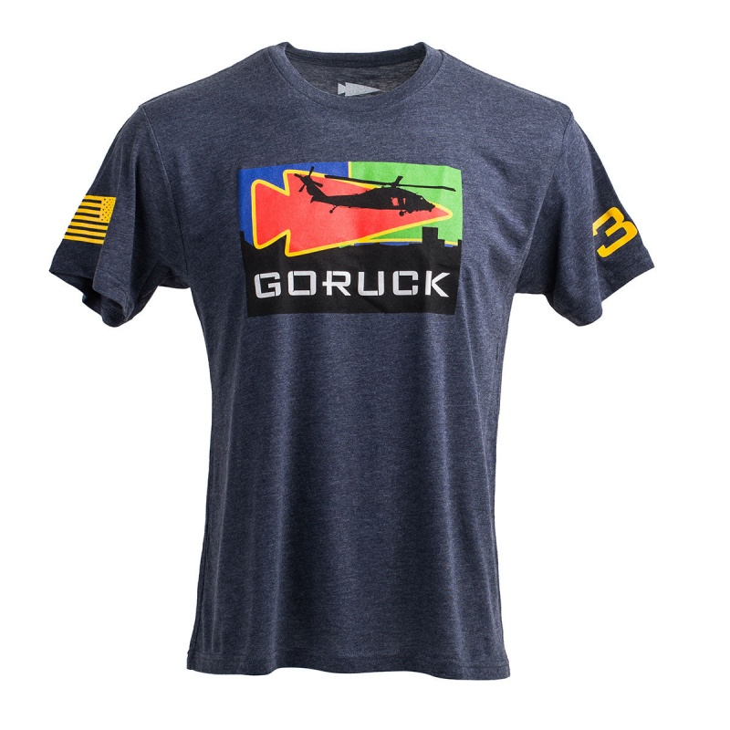 T-Shirt Goruck Mog Mile 30th Anniversary Men Navy | FR-051746DIU