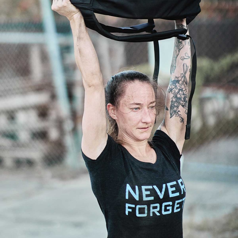 T-Shirt Goruck Never Forget Women Black | FR-520971DXZ