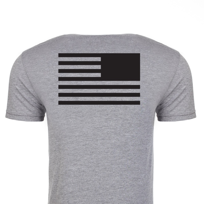 T-Shirt Goruck Reverse Flag Men Grey | FR-701693VAD