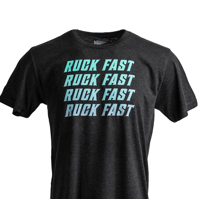 T-Shirt Goruck Ruck Fast Men Black | FR-459630OVB