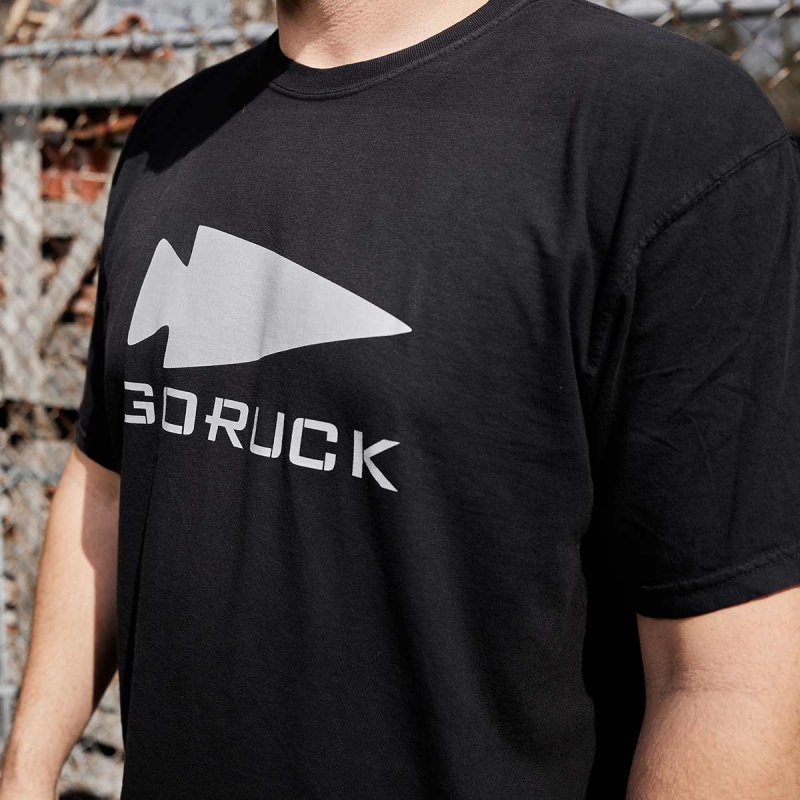 T-Shirt Goruck Spearhead Heavyweight Men Black | FR-036521BQI