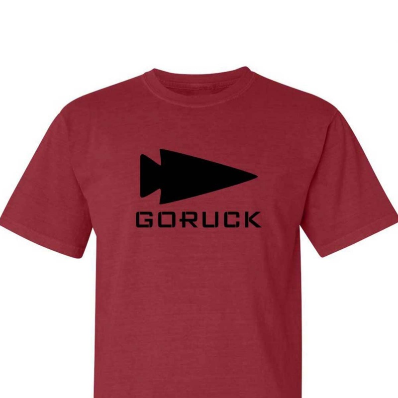 T-Shirt Goruck Spearhead Heavyweight Men Red | FR-375091HUF