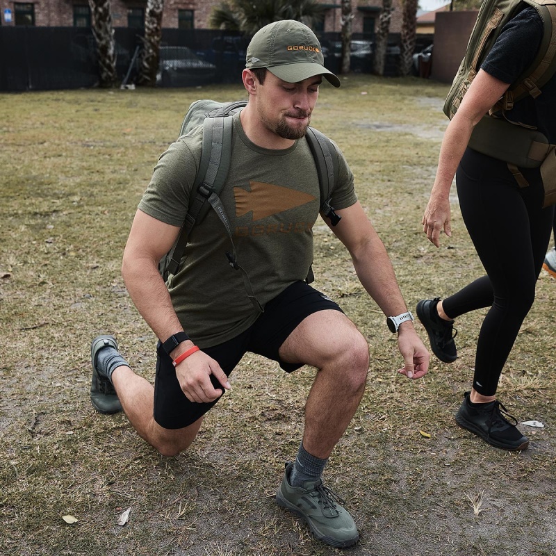 T-Shirt Goruck Spearhead Men Green | FR-601357GYA