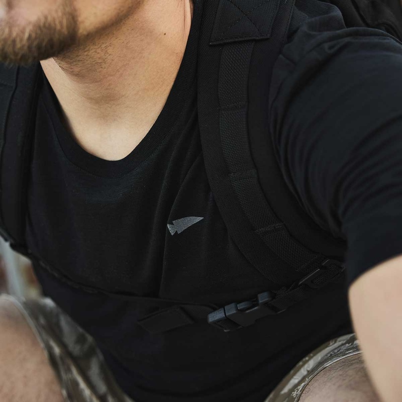 T-Shirt Goruck The Field Men Black | FR-237146PWD