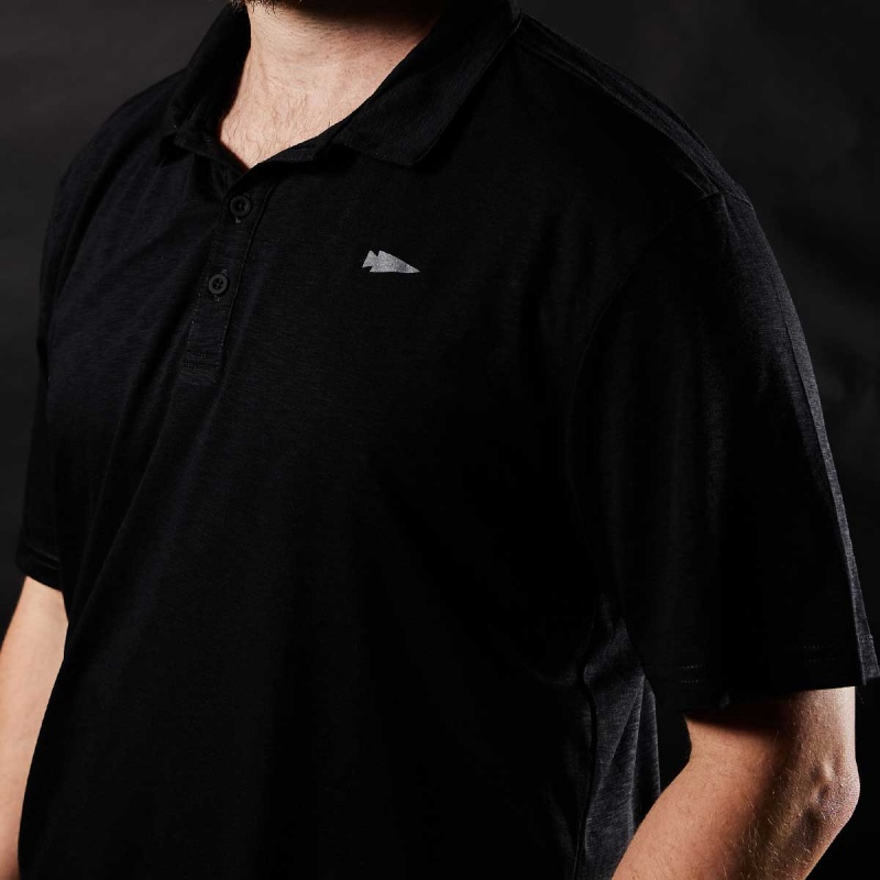 T-Shirt Goruck The Field Polo Men Black | FR-648153ZBD