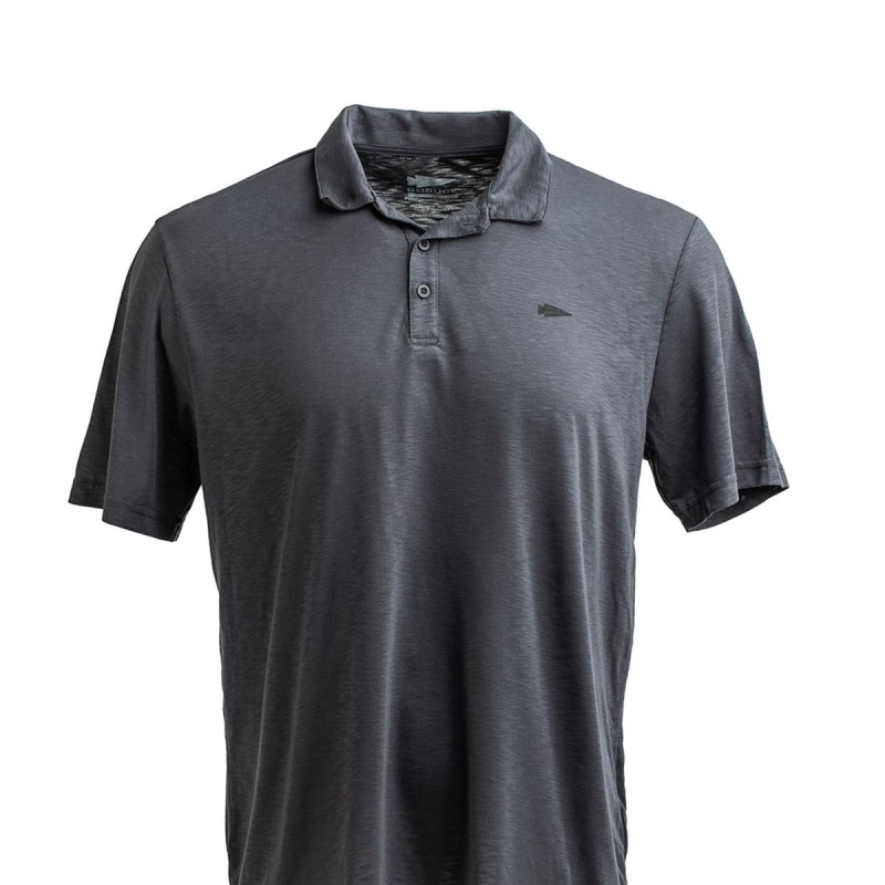 T-Shirt Goruck The Field Polo Men Deep Grey | FR-806254NOC