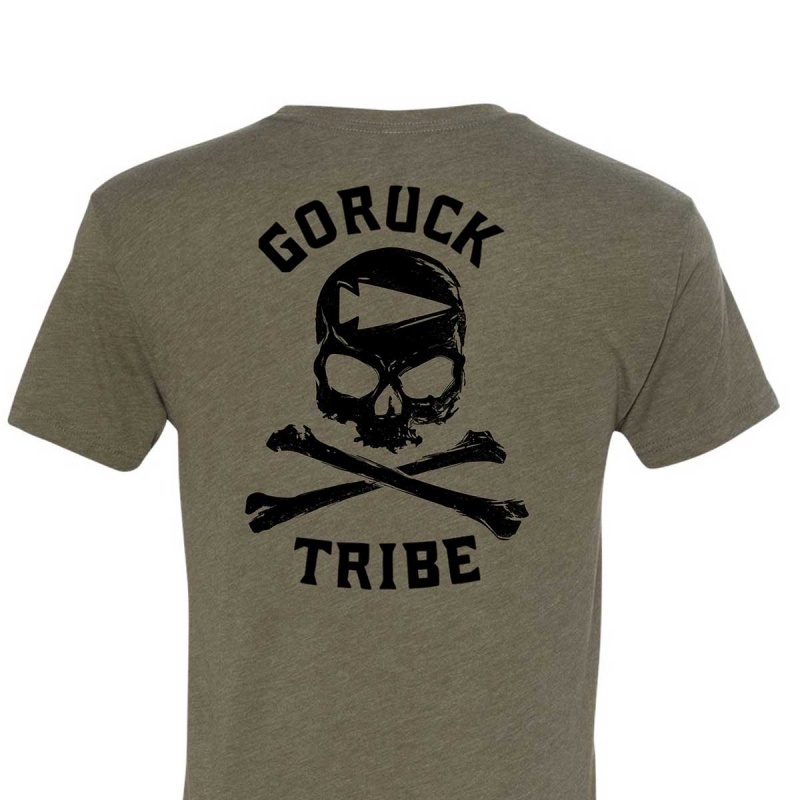 T-Shirt Goruck Tribe Men Green | FR-796325XEG