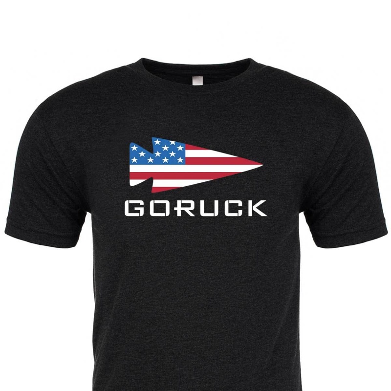 T-Shirt Goruck USA Men Black | FR-547062MPF