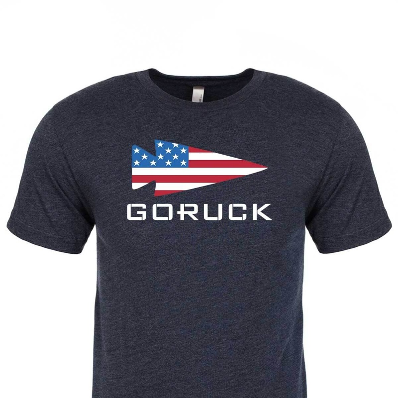 T-Shirt Goruck USA Men Navy | FR-569140DCZ