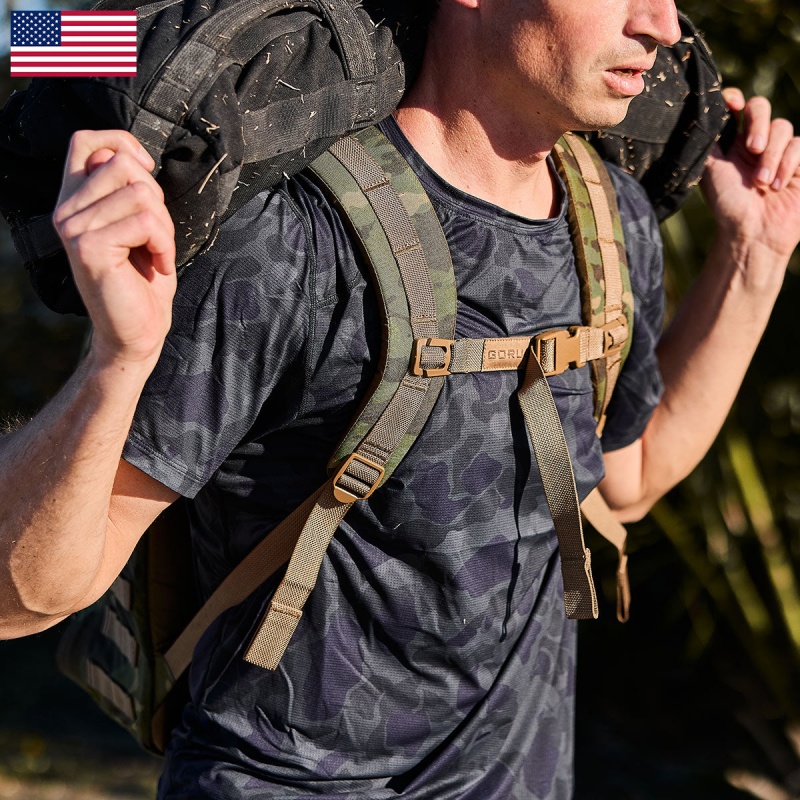 Tops Goruck Indestructible Performance Men Black Camo | FR-372910VYT